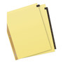 Avery Preprinted Black Leather Tab Dividers w/Gold Reinforced Edge, 31-Tab, Ltr View Product Image