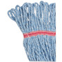 Boardwalk Super Loop Wet Mop Head, Cotton/Synthetic Fiber, 5" Headband, Large Size, Blue, 12/Carton View Product Image