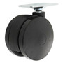 Alera Casters for Height-Adjustable Table Bases, Black, 4/Set View Product Image