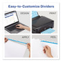 Avery Print and Apply Index Maker Clear Label Dividers, 5 Color Tabs, Letter, 25 Sets AVE11423 View Product Image