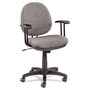 Alera Interval Series Swivel/Tilt Fabric Task Chair, Supports up to 275lbs, Graphite Gray Seat/Graphite Gray Back, Black Base View Product Image