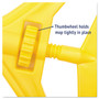 Boardwalk Quick Change Side-Latch Plastic Mop Head Handle, 60" Aluminum Handle, Yellow View Product Image