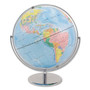 Advantus 12-Inch Globe with Blue Oceans, Silver-Toned Metal Desktop Base,Full-Meridian View Product Image