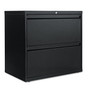 Alera Two-Drawer Lateral File Cabinet, 30w x 18d x 28h, Black View Product Image