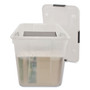 Advantus Rolling 15-Gal. Storage Box, Letter/Legal Files, 23.75" x 15.75" x 15.75", Clear View Product Image