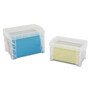 Advantus Super Stacker Storage Boxes, Holds 500 4 x 6 Cards, 7.25 x 5 x 4.75, Plastic, Clear View Product Image