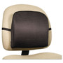 Advantus Memory Foam Massage Lumbar Cushion, 12.75w x 3.75d x 12h, Black View Product Image