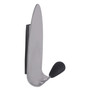 Alba Magnetic Coat Peg, One Hook, Steel, Silver View Product Image