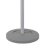 Alba Wavy Coat Tree, Six Hangers/Two Knobs/Four Hooks, 18.88w x 14d x 68.5h, Silver Steel/Wood View Product Image