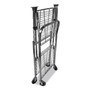 Bostitch Stowaway Folding Carts, 2 Shelves, 35w x 37.25d x 22h, Black, 250 lb Capacity View Product Image