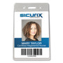 SICURIX Sicurix Proximity Badge Holder, Vertical, 2 1/2w x 4 1/2h, Clear, 50/Pack View Product Image