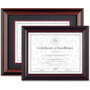 DAX Desk/Wall Photo Frame, Plastic, 11 x 14, 8 1/2 x 11, Rosewood/Black View Product Image