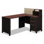 Bush Enterprise Collection Corner Desk, 60w x 47.25d x 41.75h, Mocha Cherry (Box 2 of 2) View Product Image