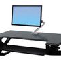 WorkFit by Ergotron WorkFit-TL Desktop Sit-Stand Workstation, 37.5w x 25d x 20h, Black View Product Image