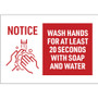 Avery&reg; Surface Safe NOTICE WASH HANDS Wall Decals View Product Image
