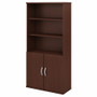 Bush Business Furniture Studio C 5 Shelf Bookcase with Doors View Product Image