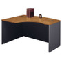 Bush Business Furniture Series C60W x 43D Left Hand L-Bow Desk Shell in Natural Cherry View Product Image