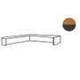 Bush Business Furniture Series C Reception L-Shelf in Natural Cherry View Product Image