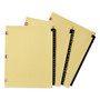 Avery Preprinted Black Leather Tab Dividers w/Copper Reinforced Holes, 31-Tab, Letter View Product Image
