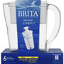 Brita Small 6 Cup Space-Saver Water Pitcher with Filter - BPA Free View Product Image