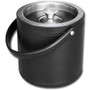 Dacasso Classic Black Leather Ice Bucket View Product Image