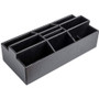 Dacasso Black Leatherette Remote Control Organizer View Product Image