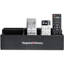 Dacasso Black Leatherette Remote Control Organizer View Product Image