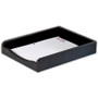 Dacasso Black Crocodile Embossed Leather Letter Tray View Product Image