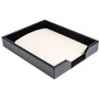 Dacasso Letter Tray - Black Bonded Leather View Product Image