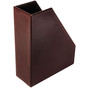 Dacasso Magazine Rack - Econo-Line Dark Brown Leather View Product Image