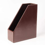 Dacasso Magazine Rack - Econo-Line Dark Brown Leather View Product Image