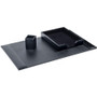 Dacasso Black Leather 3-Piece Econo-Line Desk Set View Product Image