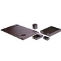 Dacasso Econo-Line Brown Leather 6-Piece Desk Pad Kit View Product Image