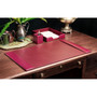 Dacasso Burgundy Bonded Leather 3-Piece Desk Set View Product Image