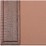 Dacasso 25.5 x 17.25 Desk Pad - Crocodile Embossed Brown Leather View Product Image