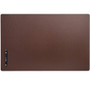 Dacasso Chocolate Brown Leatherette 34" x 20" Desk Mat without Rails View Product Image