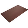 Dacasso Chocolate Brown Leatherette 34" x 20" Desk Mat without Rails View Product Image