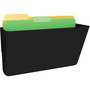 Deflecto Sustainable DocuPocket Letter Black-1 Pocket 50% Recycled Content View Product Image