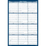 House of Doolittle Recycled Poster Style Reversible/Erasable Yearly Wall Calendar, 24 x 37, 2022 View Product Image