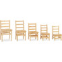 Jonti-Craft KYDZ Ladderback Chair, 8" Seat Height, Natural Seat/Natural Back, Natural Base, 2/Carton View Product Image