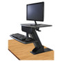 Kantek Desk Clamp On Sit To Stand Workstation Black View Product Image