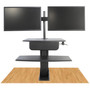 Kantek Desk Clamp On Sit To Stand Workstation Black View Product Image