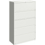 Lorell 42" White Lateral File - 5-Drawer View Product Image