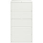 Lorell 36" White Lateral File - 5-Drawer View Product Image