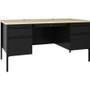 Lorell Fortress Double-pedestal Teacher's Desk View Product Image