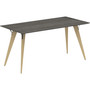 Lorell Relevance Series Natural Wood Desk Frame View Product Image