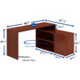 Lorell L-Shape Workstation with Cabinet View Product Image
