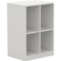 Lorell White Double Cubby/Locker Storage Base View Product Image