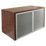 Lorell Wall-Mount Hutch Frosted Glass Door View Product Image