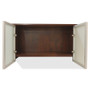 Lorell Wall-Mount Hutch Frosted Glass Door View Product Image